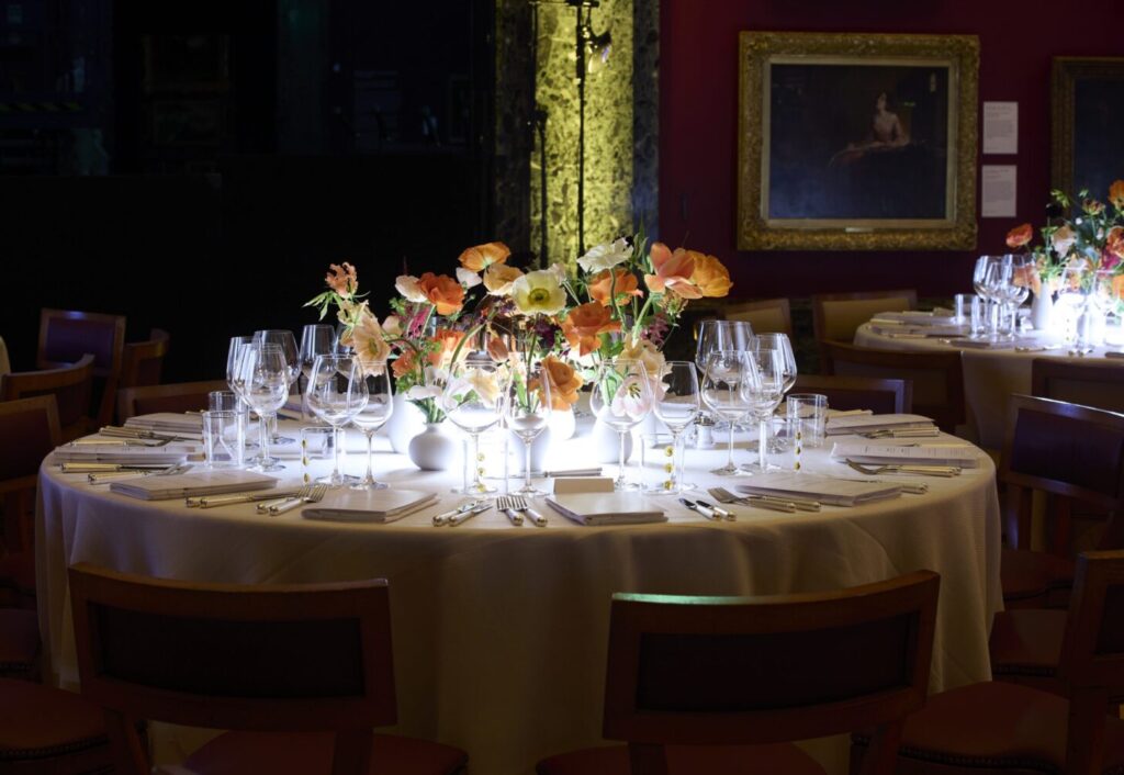 Dining Tables at Tate Britain with By Word of Mouth