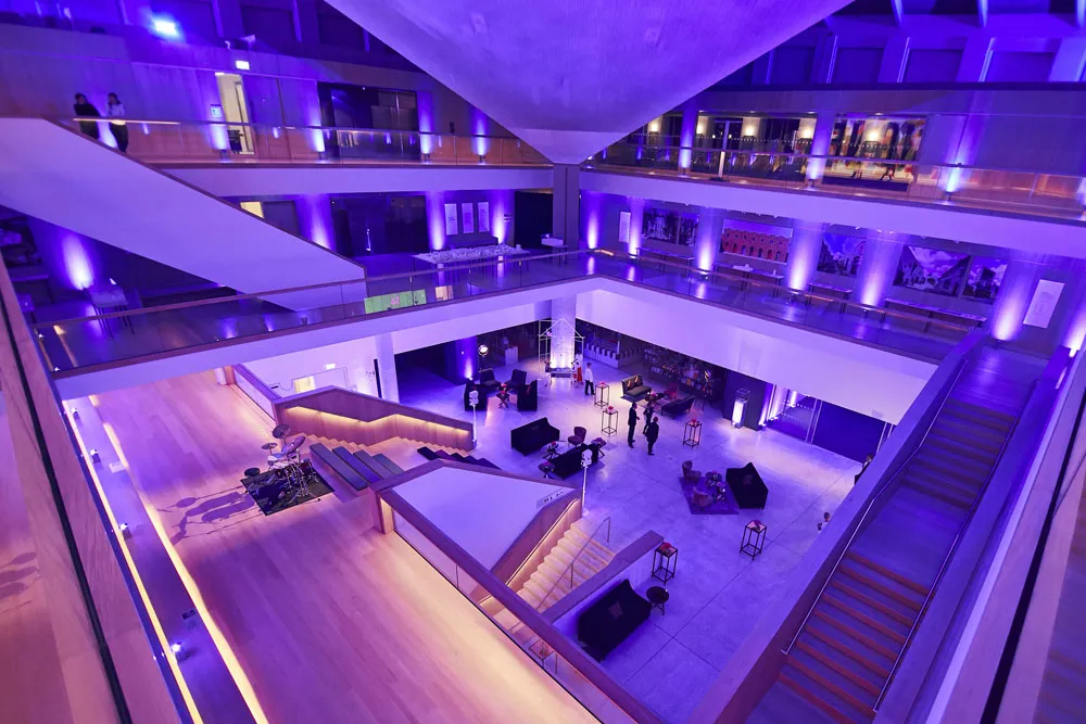 Event set up in the Atrium at the Design Museum London