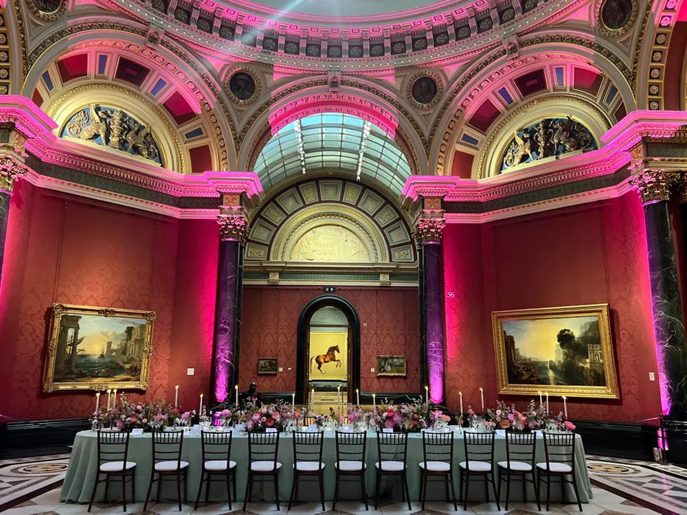 Dinner Table at the National Gallery London